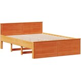 vidaXL Krevet s regalom za knjige bez madraca 140x200 cm od borovine | shoptok.hr