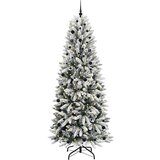 vidaXL Umjetno božićno drvce s stalakom Bijelo 93 x 93 x 240 cm | shoptok.hr