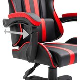 vidaXL Gaming stol rdeče umetno usnje | Shoptok.si