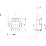  Kabelska uvodnica, reducirni prsten, s O-prstenom M32 M20, mesing naravne boje LappKabel SKINDICHT MR-M 6KT. 32X1,5/20X1,5 25 ko cijene
