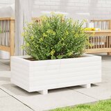  Vrtna sadilica bijela 70 x 40 x 26,5 cm od masivne borovine | Eponuda.com