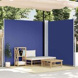 vidaXL Zložljiva stranska tenda modra 200x600 cm | Shoptok.si