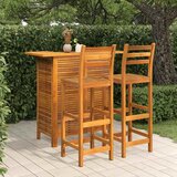  3-dijelni vrtni barski set od masivnog bagremovog drva | shoptok.hr