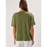 Trendyol Ženska majica TWOSS25TS00045, Kaki | Eponuda.com