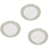 Eglo Set okroglih LED vgradnih svetilk Abiul (3,2 W, Ø x V: 8,6 x 4 cm, Nikelj, RGBW) | Shoptok.si