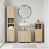  Set ormarića za kupaonicu 3 kom. Hrast sonoma Prerađeno drvo | shoptok.hr