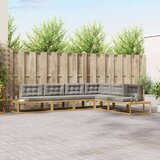  Set vanjskih sofa Bijela 357 x 198 5 x 73 cm Poliester | shoptok.hr