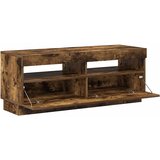 TV ormarić s LED svjetlima boja dimljenog hrasta 100x35x40 cm | Eponuda.com