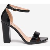 Resti Black women's sandals on a higher post Rosdoo- Footwear | shoptok.hr
