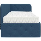 vidaXL kutni okvir kreveta s madracem plava 80 x 200 cm tkanina | shoptok.hr