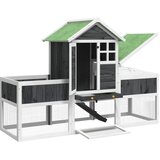  Kavez za zečeve sivi 170 x 63 x 113 cm od masivne borovine | Eponuda.com