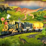 Classic Train Dinosaurs Lights Sounds Smoke 39 pcs. | Shoptok.si