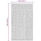  Zavjesa s makrameom antracit 140 x 240 cm pamučna | shoptok.hr