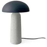 Siva stolna lampa betonska s metalnim sjenilom (visina 39,5 cm) Delphine –
