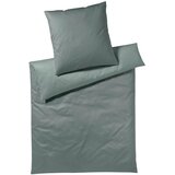 Joop! OBOJESTRANSKA POSTELJNINA Herringbone 140/200 cm mako saten smaragdno zelena Cene
