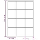 vidaXL Stensko ogledalo 3 kosi črno 80x60 cm kovinsko | Shoptok.si
