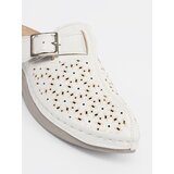 SEASTAR White flip-flops with full toe cap and buckle | shoptok.hr