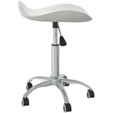 vidaXL Pisarniški stol belo umetno usnje | Shoptok.si