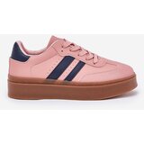 EVENTO Boto Women's Platform Sneakers Made Of Eco Leather Pink Ediriella | ePonuda.com