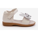 EVENTO Children's Sandals With Bow Velcro Fastening White Wistala | Shoptok.si