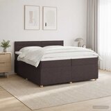  Boxspring krevet s madracem Tamno smeđa 200 x 200 cm Tkanina | shoptok.hr