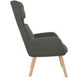  Stol za sproščanje temno siv žamet, (20934623) | Shoptok.si