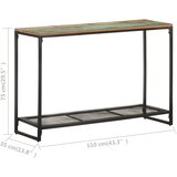  Konzolni stol 110 x 35 x 75 cm od masivnog obnovljenog drva | shoptok.hr