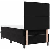  Krevet s opruga kutije s uzglavljem Crna 200 x 80 cm Baršun | shoptok.hr
