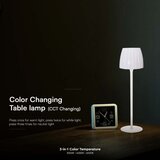  LED prigušiva punjiva stolna lampa LED/2,7W/5V 3000-6000K 1800 mAh bela | Eponuda.com