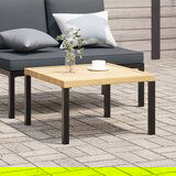  The Living Store Vrtna klubska mizica črna 65x65x40 cm aluminij - Vrtna Klubska Mizica, (21457579) | Shoptok.si
