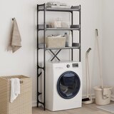vidaXL Polica za perilicu rublja siva boja hrasta 67x25x163 cm drvena | shoptok.hr