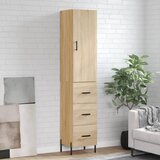  Visoka komoda hrasta sonome 34,5x34x180cm od konstruiranog drva | shoptok.hr