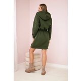 Kesi Insulated dress with a hood in khaki color | shoptok.hr