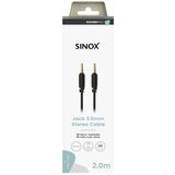 SINOX avdio kabel SXA06102 2 m 3,5-mm m - 3,5-mm m | Shoptok.si