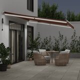 Tenda na automatsko uvlačenje s LED smeđa 500x350 cm | shoptok.hr