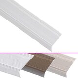  Rubnjaci za stepenice L-oblika 5 kom aluminijski 100 cm srebrni | shoptok.hr