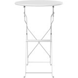 Bistro Stol Bijelo Ø 50 x 71 cm Čelik s prahom | shoptok.hr
