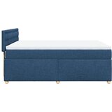vidaXL Krevet s oprugama i madracem plavi 160x200 cm od tkanine | shoptok.hr