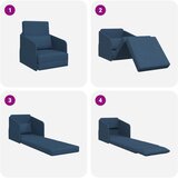  Krevet na razvlačenje Plava 65 x 80 x 83 cm tkanina | shoptok.hr