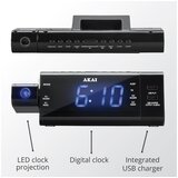 Akai budilica s projektorom, FM/AM radio, LCD, USB MP3 + USB punjač ACR-3888 | shoptok.hr