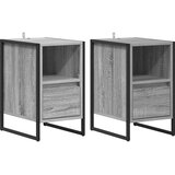  Noćni ormarić s ladicama 2 pcs Siva Sonoma 39,5 x 30 x 50 cm | Eponuda.ba