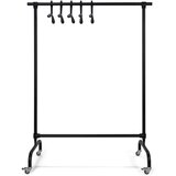 Spinder Design Crni metalni mobilni stalak za odjeću Luuk – | shoptok.hr