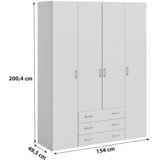 P & B Omara S Klasičnimi Vrati Space, Bela | Shoptok.si