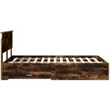  Konstrukcija postelje z vzglavjem Dimljeni oreh 120 x 200 cm, (5000103681) | Shoptok.si