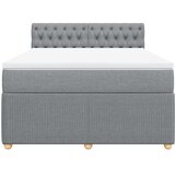  Krevet box spring s madracem svjetlosiva 160x200 cm tkanina | shoptok.hr