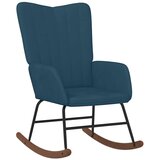  Stolica za ljuljanje plava baršunasta | shoptok.hr