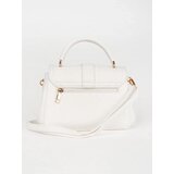 Shelvt White small handbag with gold elements | shoptok.hr