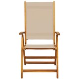  Sklopive stolice 6 kom. Masivno drvo akacije i tekstilen | shoptok.hr