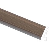  Rubnjaci za stepenice L-oblika 5 kom aluminijski 100 cm smeđi | shoptok.hr