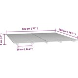  Za krevet od borovine sivi 180x200 cm | shoptok.hr